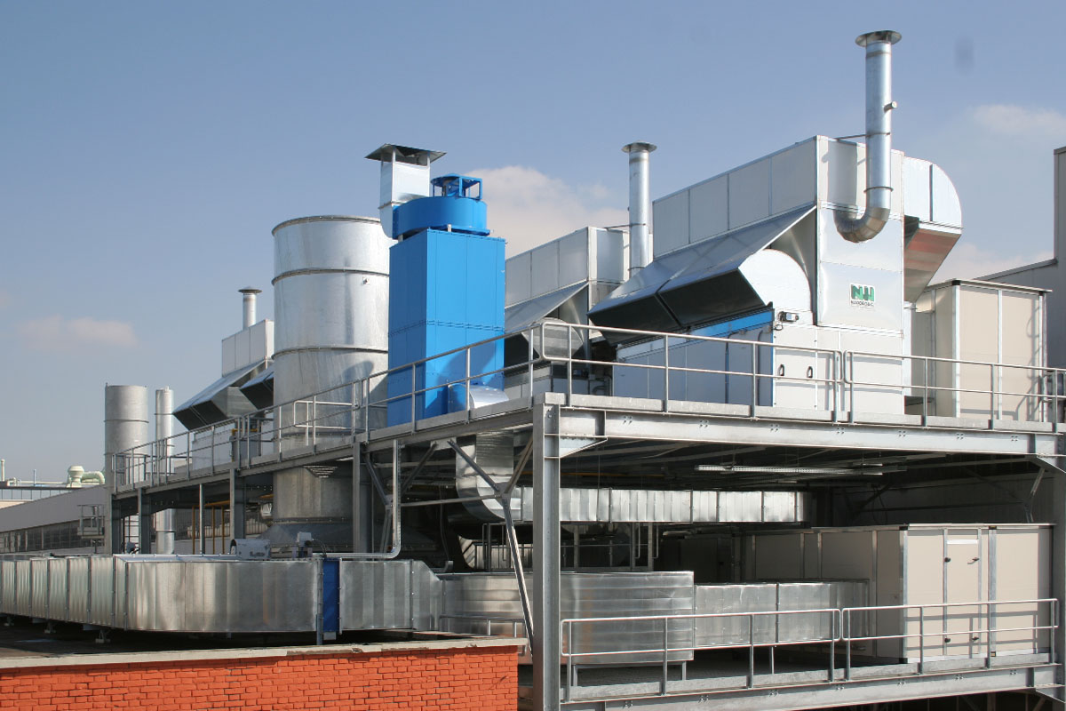 Vista esterna dell'impiantistica