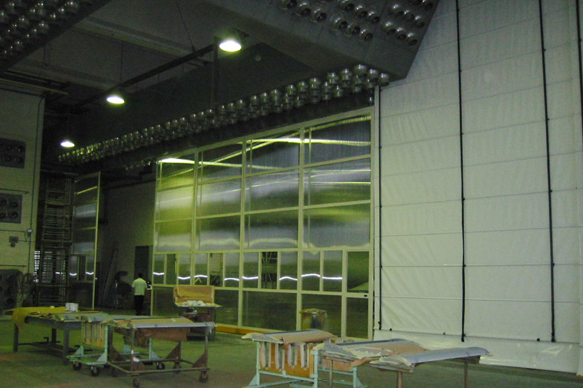 Particolare separazione Hangar lato B