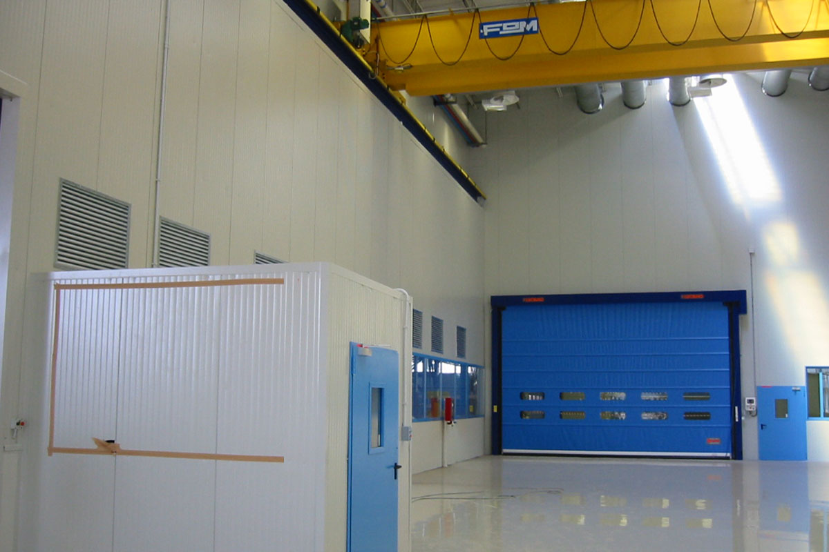 Particolare ''air-lock'' pedonale