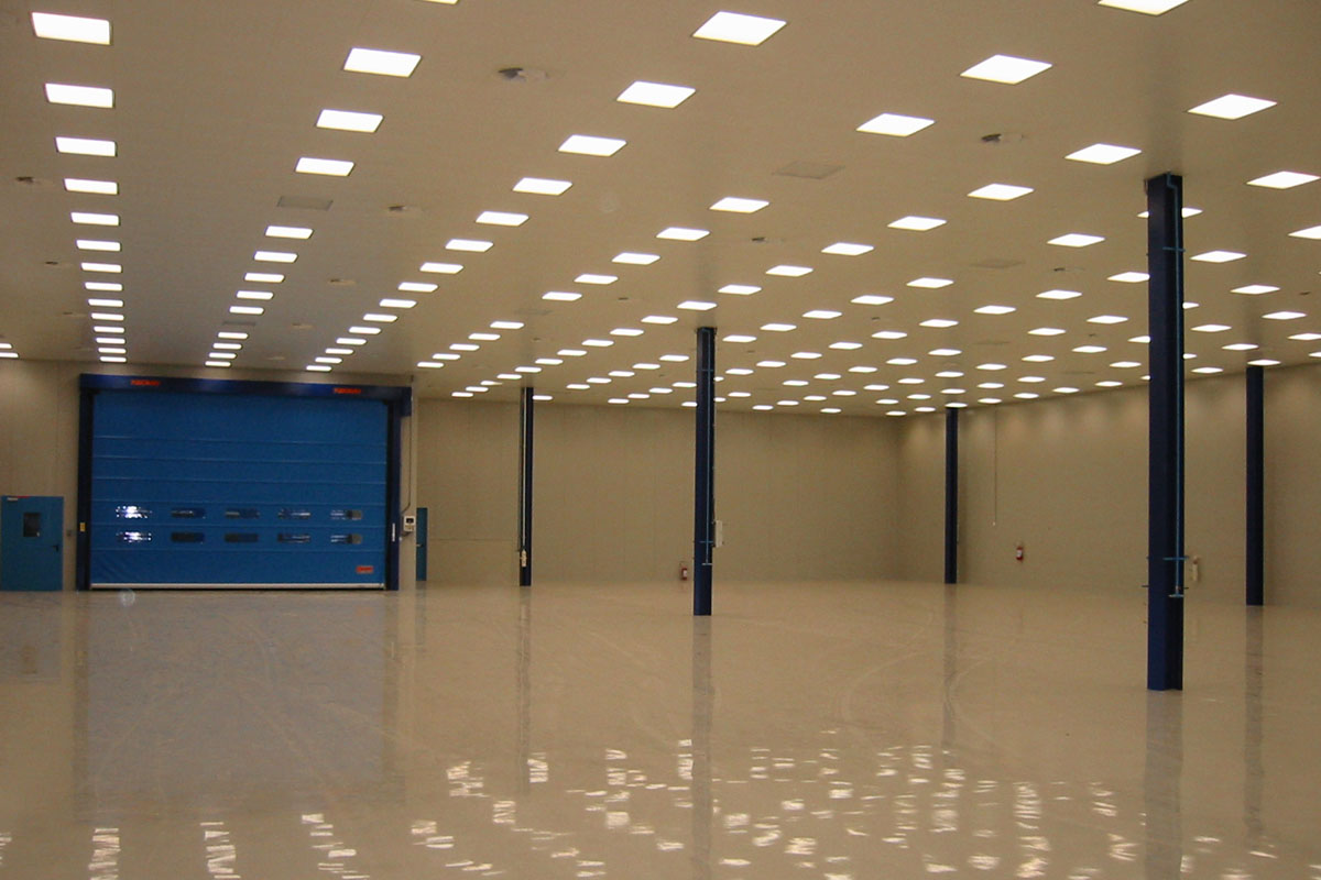 Vista interna zona senza controsoffitto