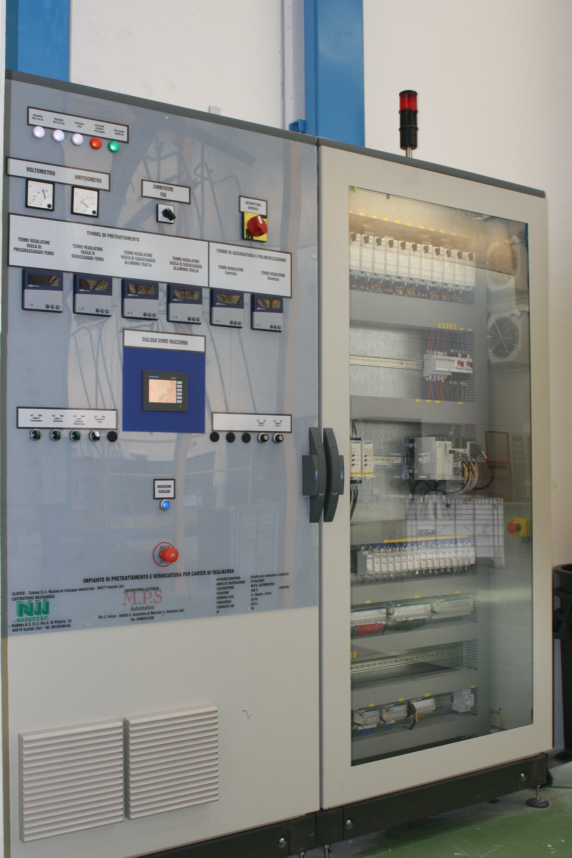 Quadro di controllo e gestione remotizzabile